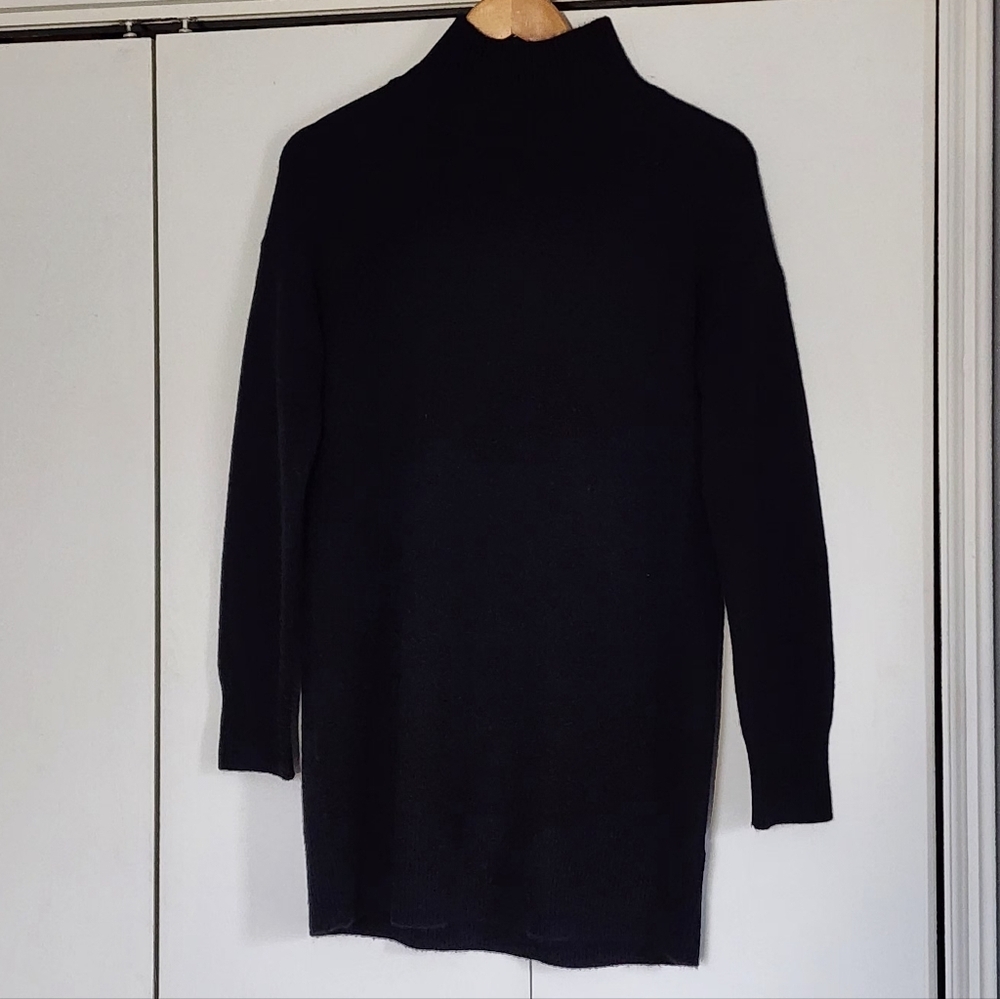 NakedCashmere Classic Black Turtleneck Sweater